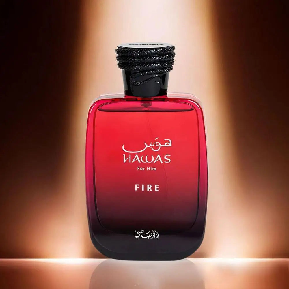 Hawas Fire by Rasasi – Intense & Alluring Spiced Men's Perfume – 100ml