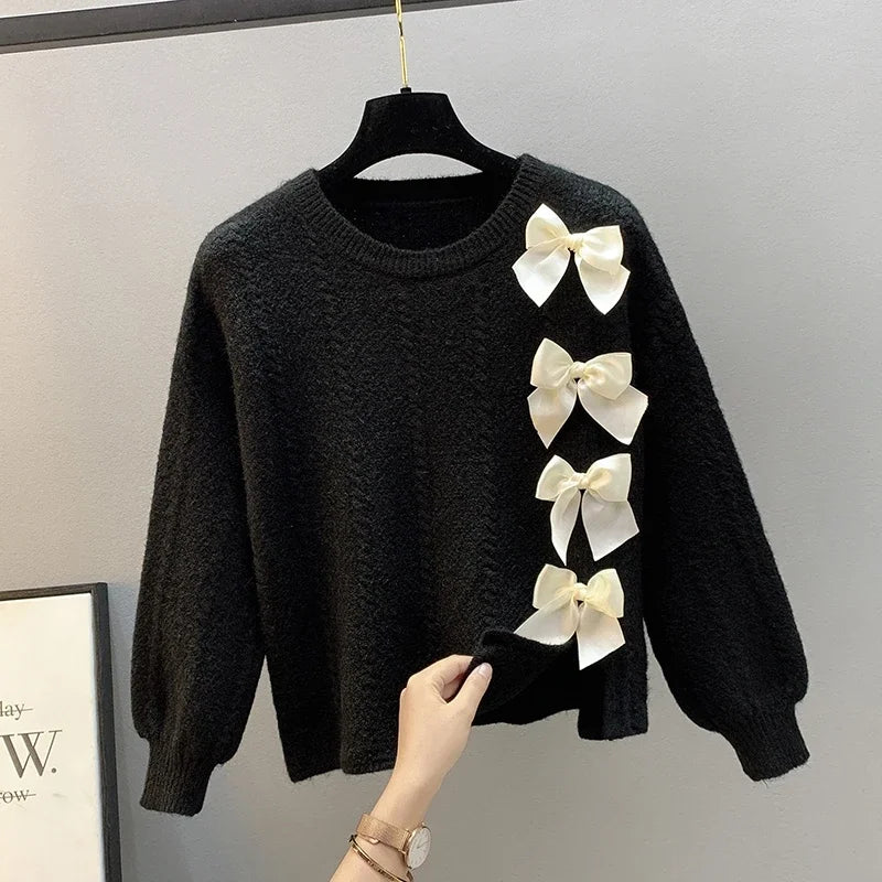 Bow Pullover Sweater for Women