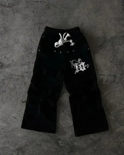 Patch Retro Y2K Pants Baggy Sweatpants