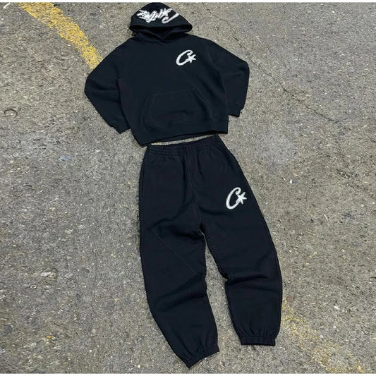 Tracksuit Unisex White Hoodie and pant