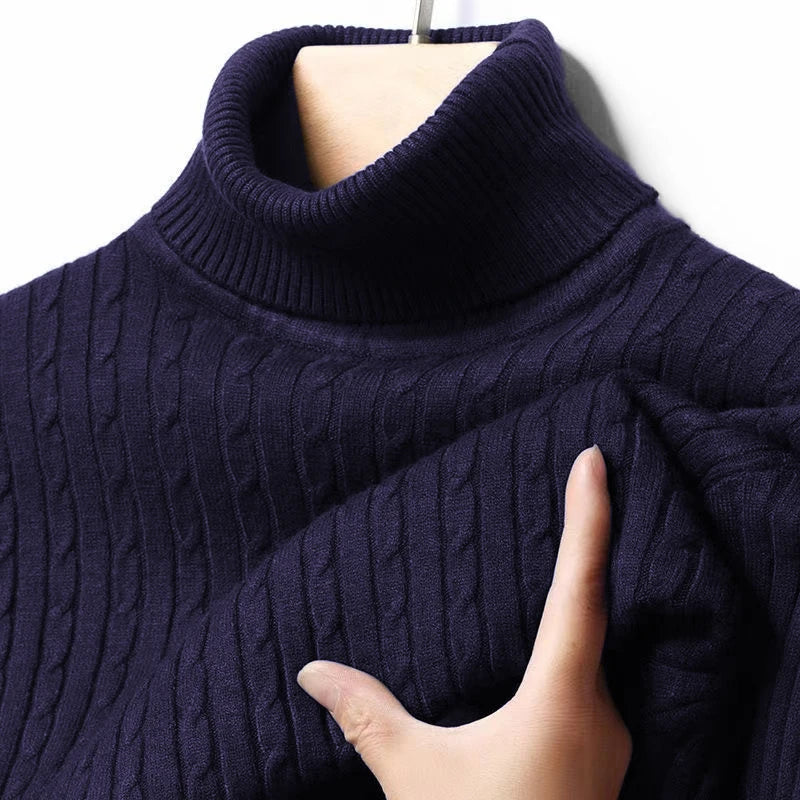 Ribbed Turtleneck Sweater