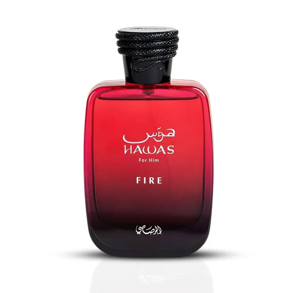 Hawas Fire by Rasasi – Intense & Alluring Spiced Men's Perfume – 100ml