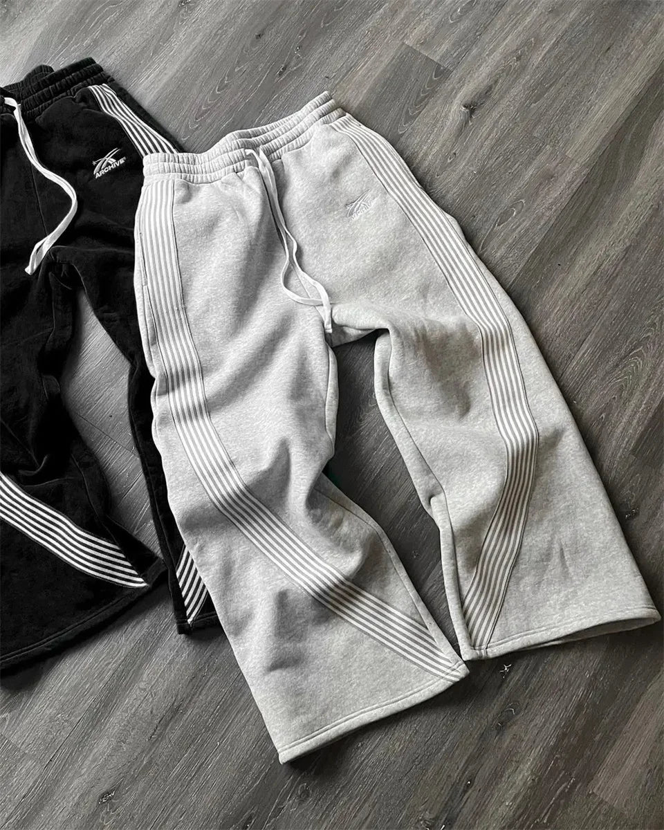 Gray Casual Pants