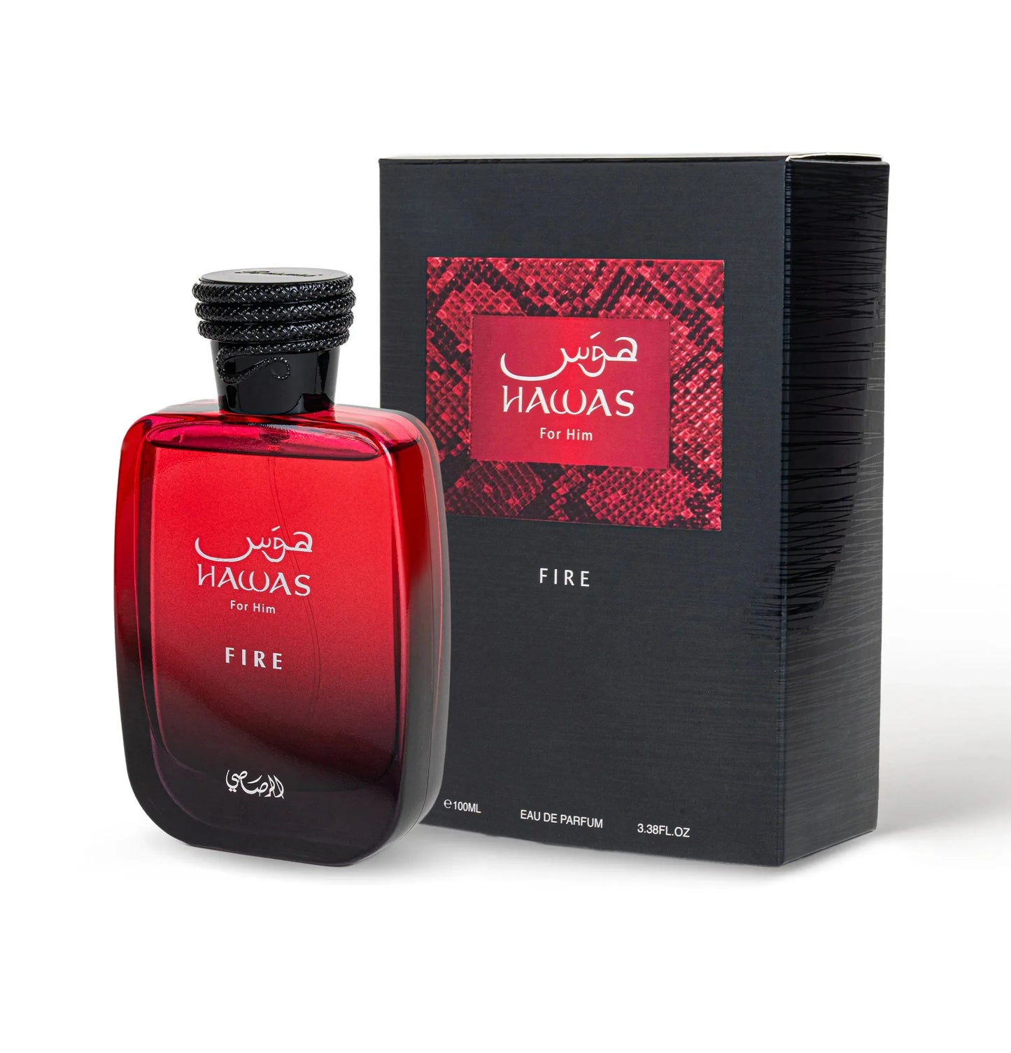 Hawas Fire by Rasasi – Intense & Alluring Spiced Men's Perfume – 100ml