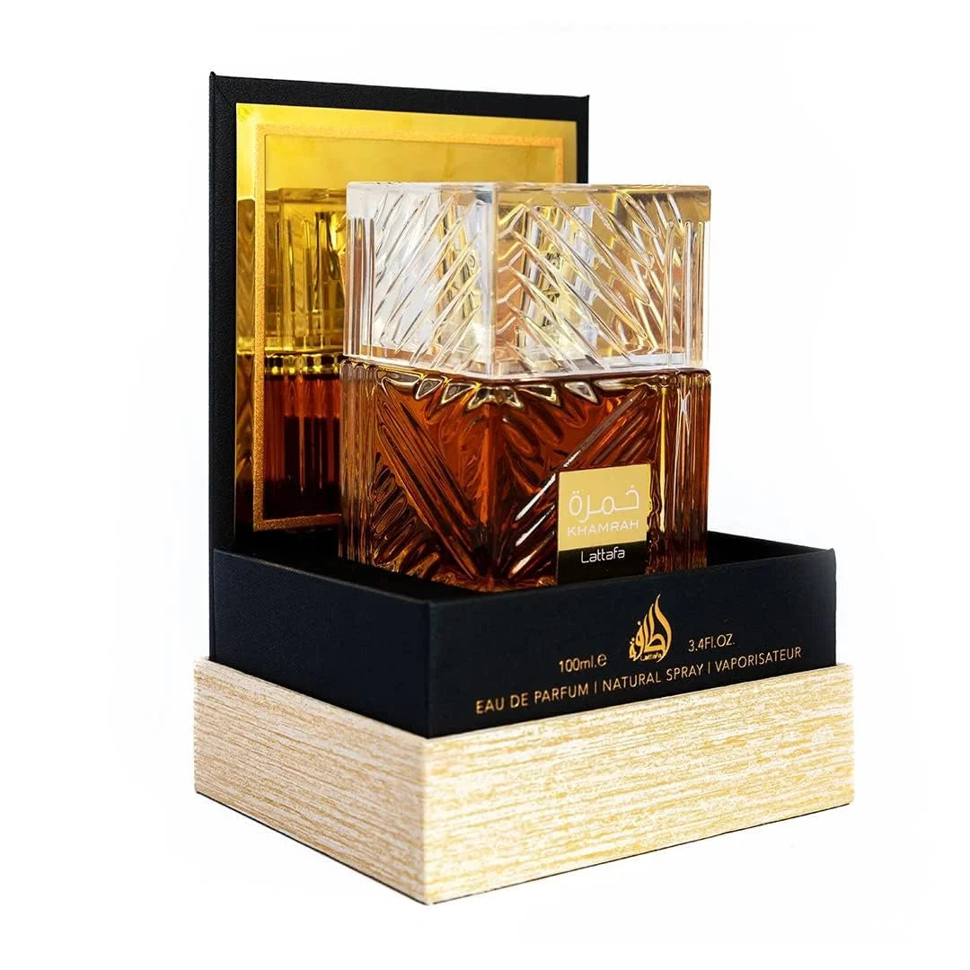 Lattafa Khamrah - Vanilla, Warm Spicy, Amber, Cinnamon - Eau de Parfum Long-Lasting Fragrance for Unisex, 100 ml