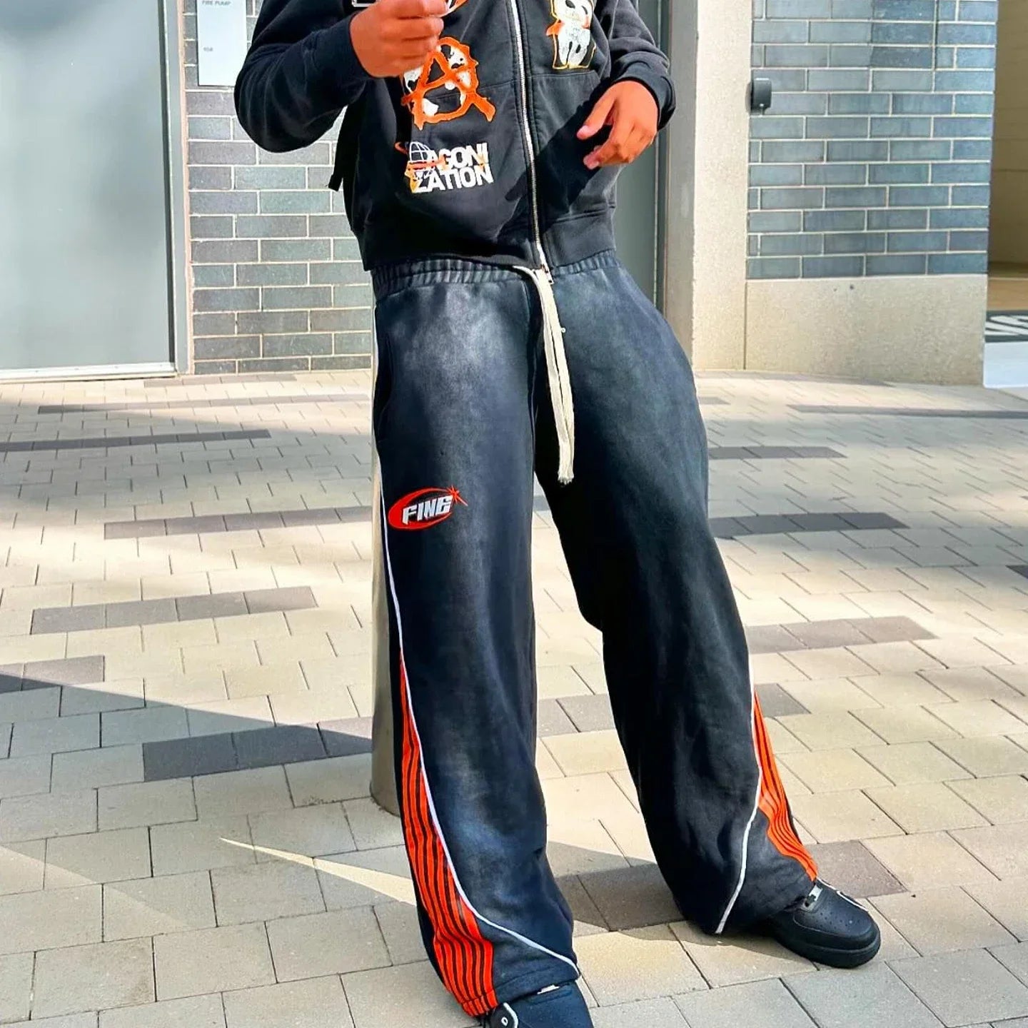 Y2k Fashion Sweatpants Oversize Cargo Trousers