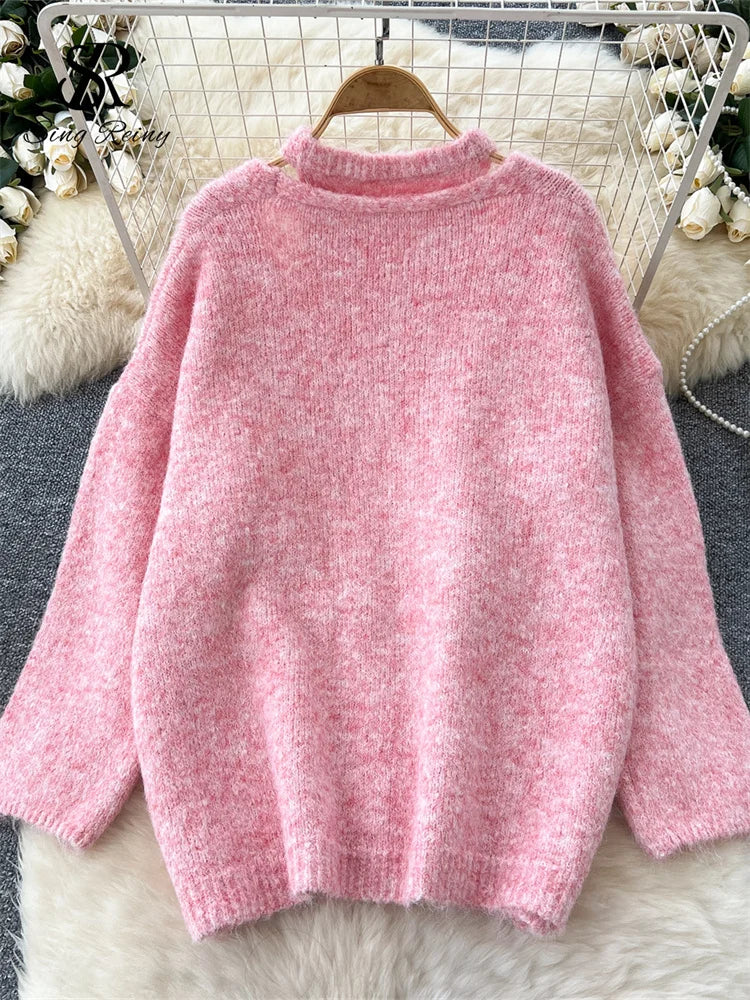 SINGREINY Fashion Sweater Cardigan+Sleeveless Tank Top