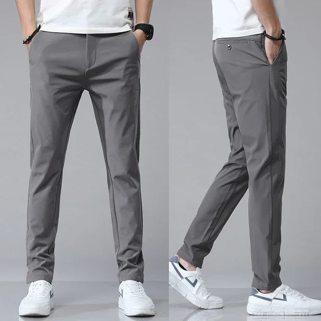 Men's Slim Straight Trousers