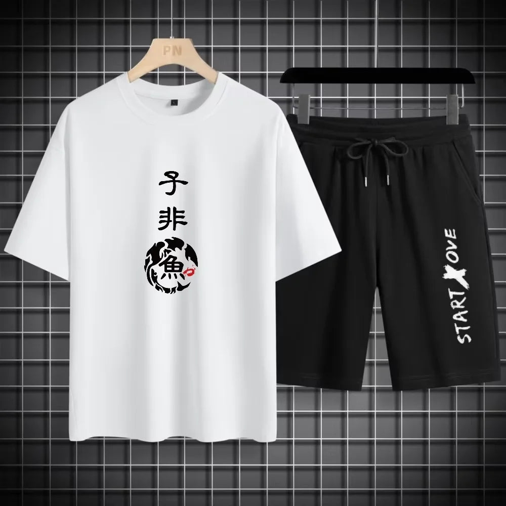 T-shirt + shorts basketball set
