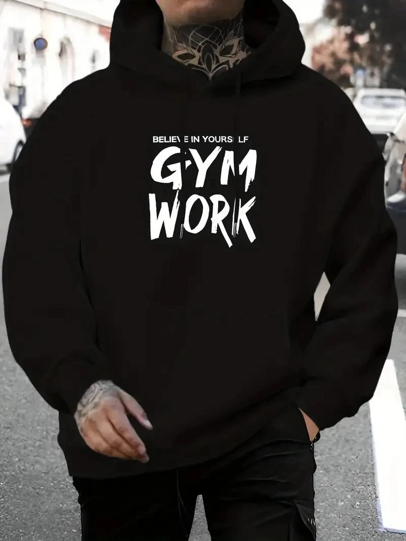 Men's Hoodies Black Sweatshirt