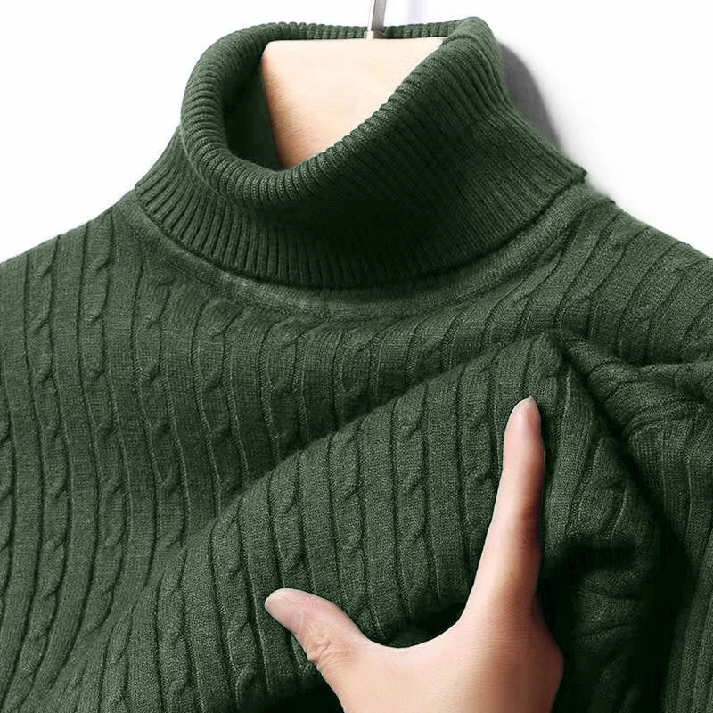 Ribbed Turtleneck Sweater