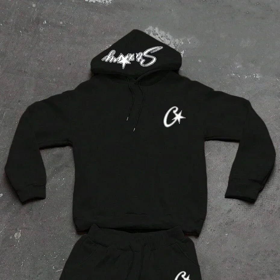 Tracksuit Unisex White Hoodie and pant