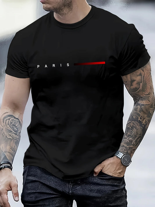 Men's  loose PARIS T Shirt