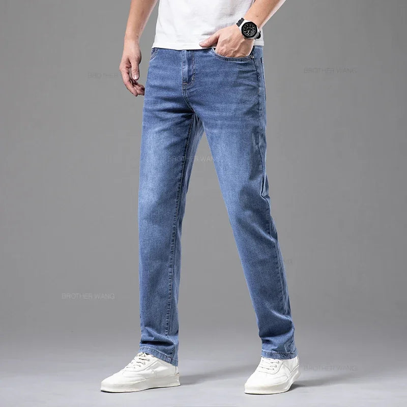 Thin Men's Elastic Jeans