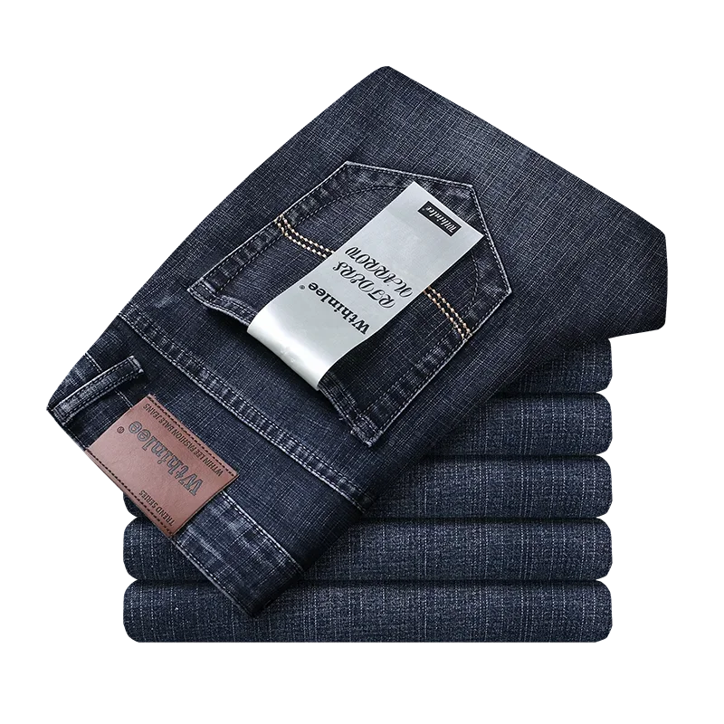 Classic Blue Black Work Denim Trousers