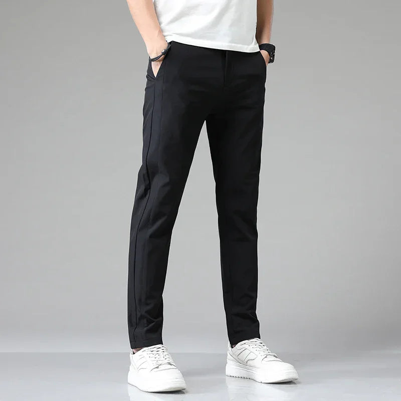 Men's Slim Straight Trousers
