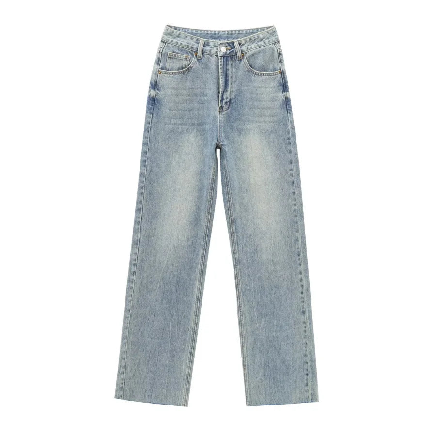ETJ Wide-leg high-waisted jeans