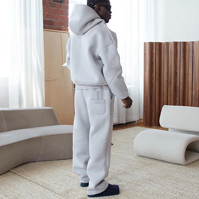 Men Tracksuit 2pcs Set Hoodies