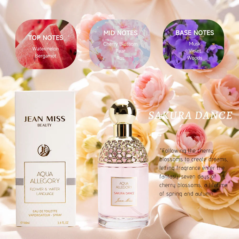 Luxury Brand Perfume Lasting Floral Scent Spray Perfumes De Mujer Pheromone Fresh Natural Parfum Femme for Date 100Ml