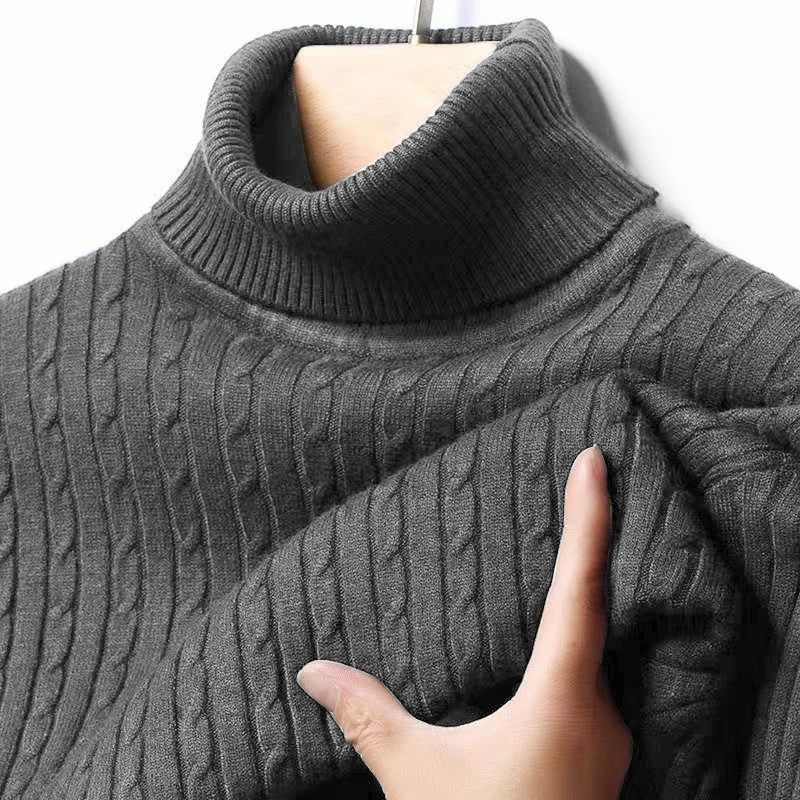 Ribbed Turtleneck Sweater