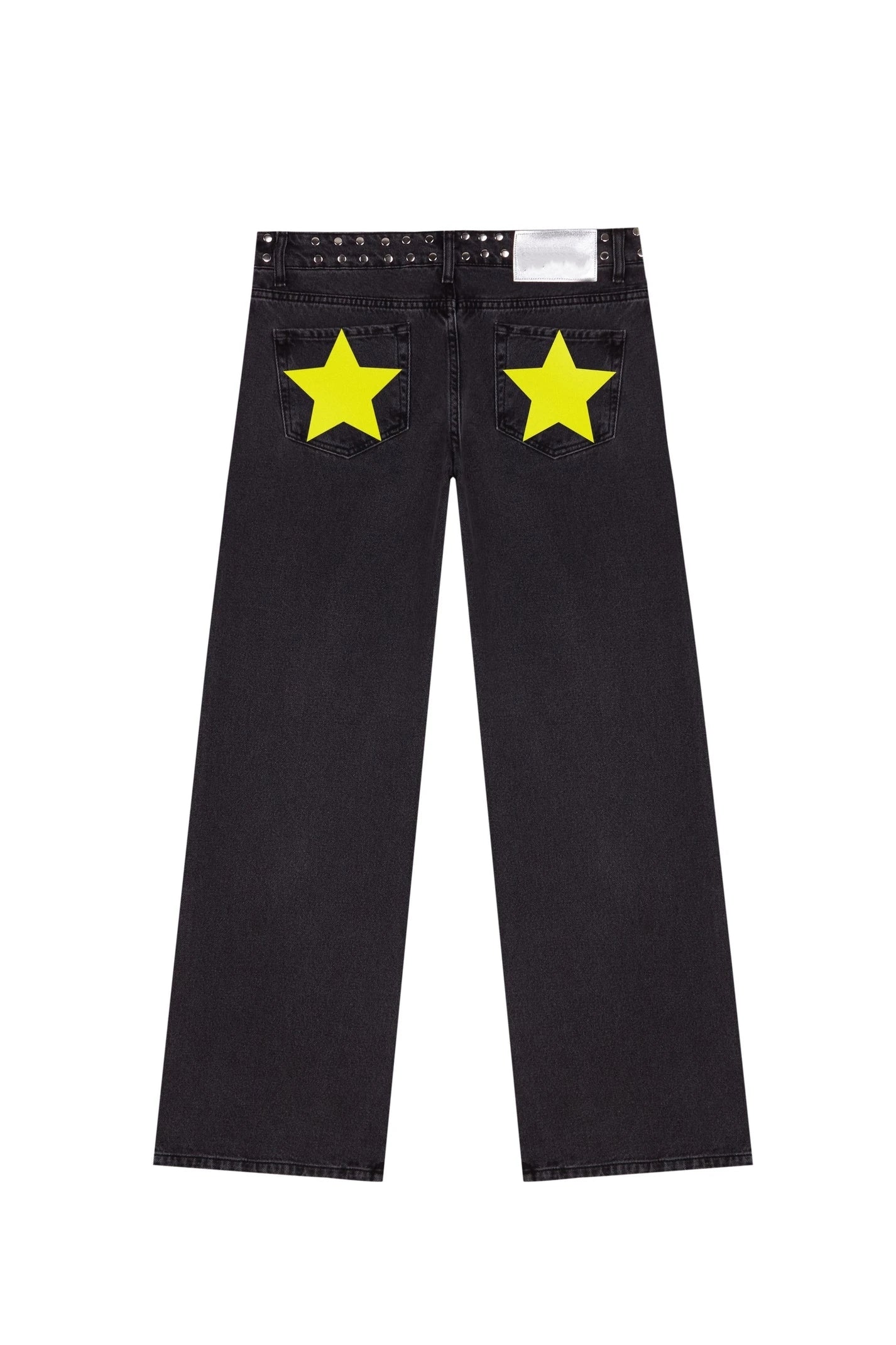 Five-Pointed Star Print Jeans