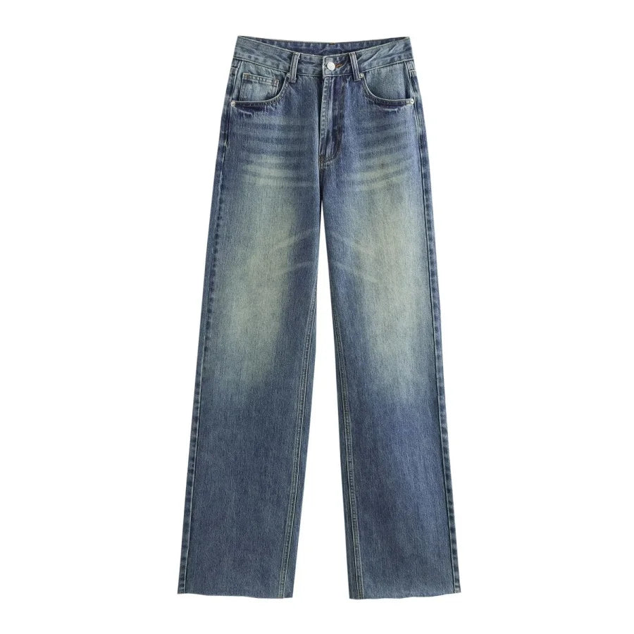 ETJ Wide-leg high-waisted jeans