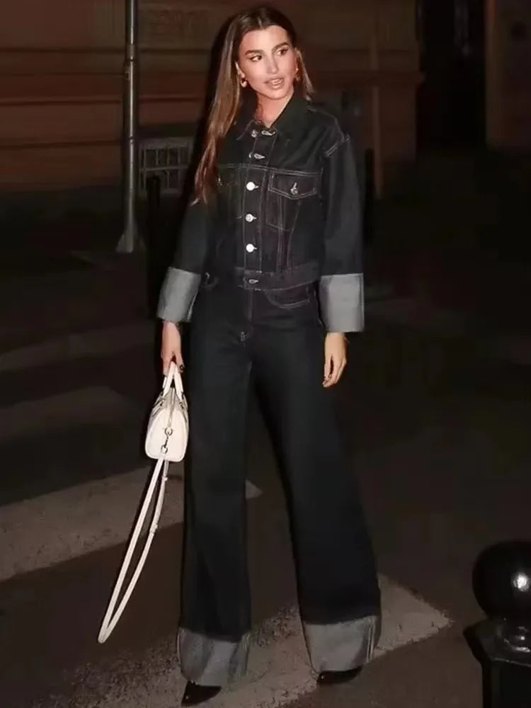 HH Women Denim Jacket Pants