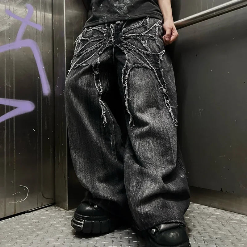 Gothic Retro Oversized Baggy Mopping Pants Y2K
