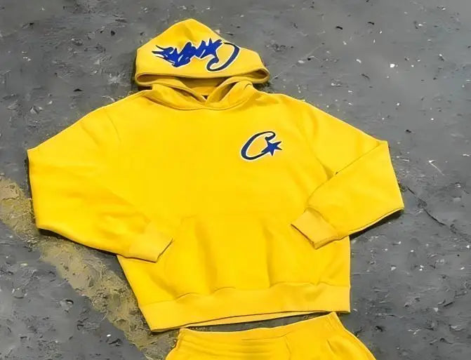 Tracksuit Unisex White Hoodie and pant