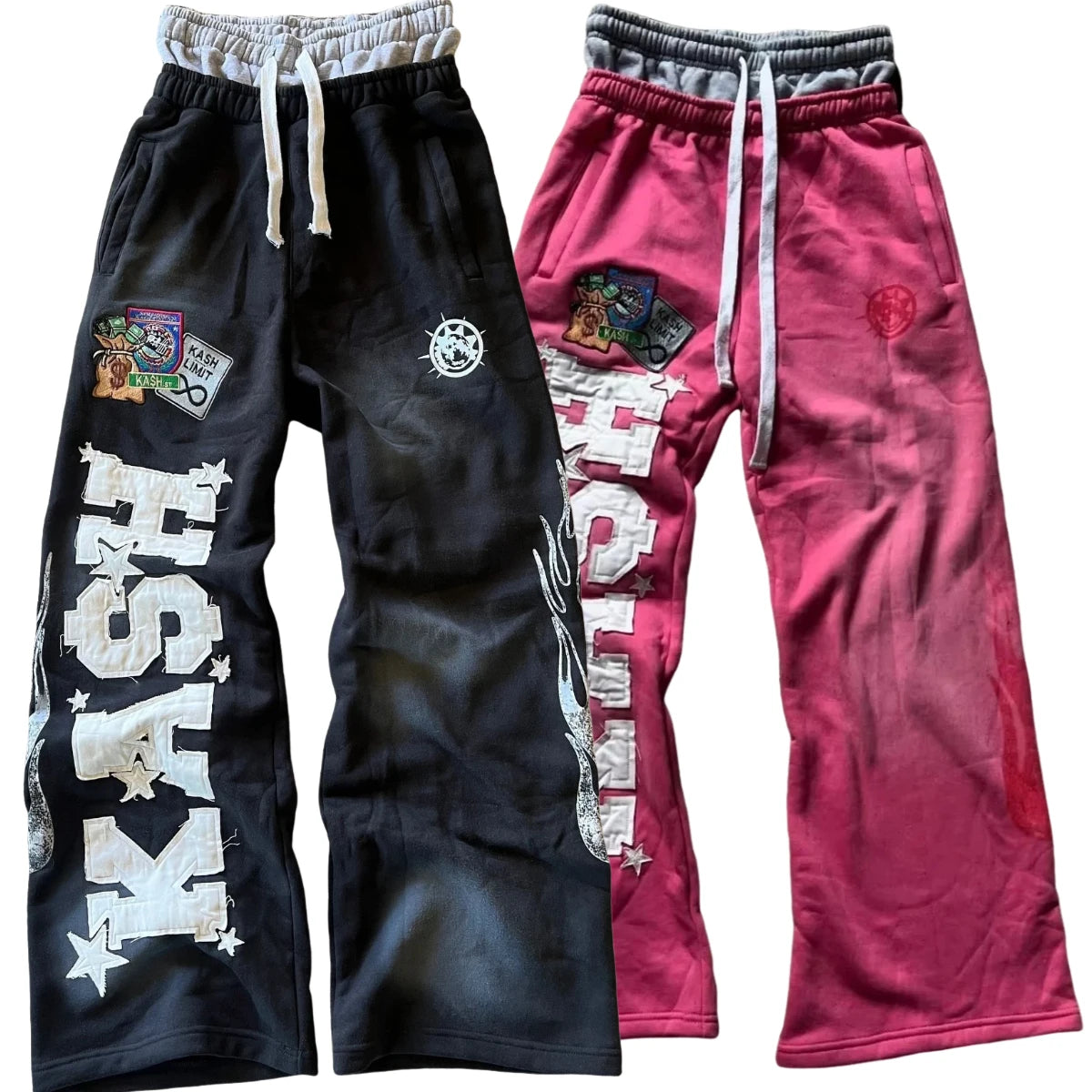 Patch Retro Y2K Pants Baggy Sweatpants