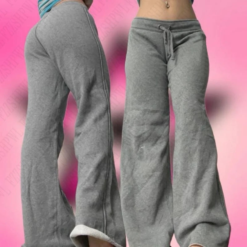 Gothic Y2k Women's pants Casual Baggy