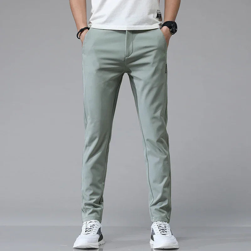 Men's Slim Straight Trousers