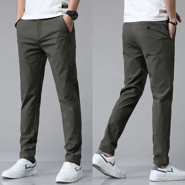 Men's Slim Straight Trousers