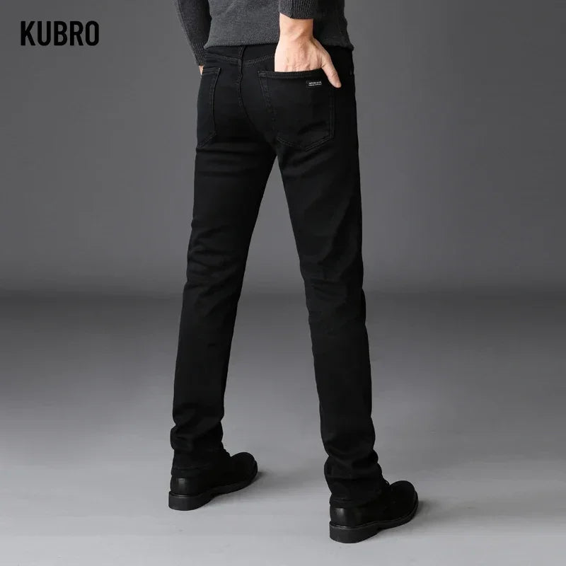 Men Classic Brand Jeans Denim Trousers