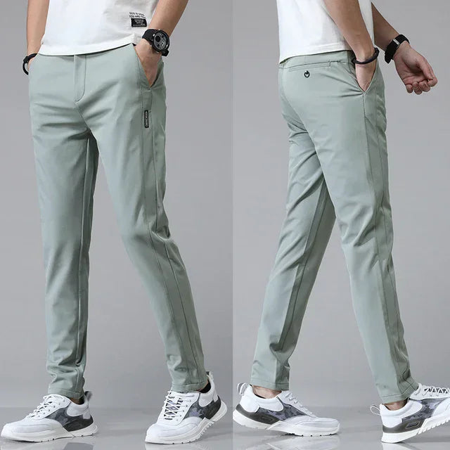 Men's Slim Straight Trousers