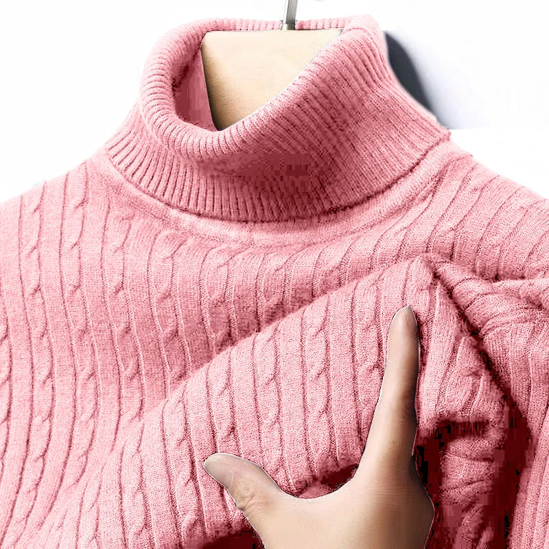 Ribbed Turtleneck Sweater