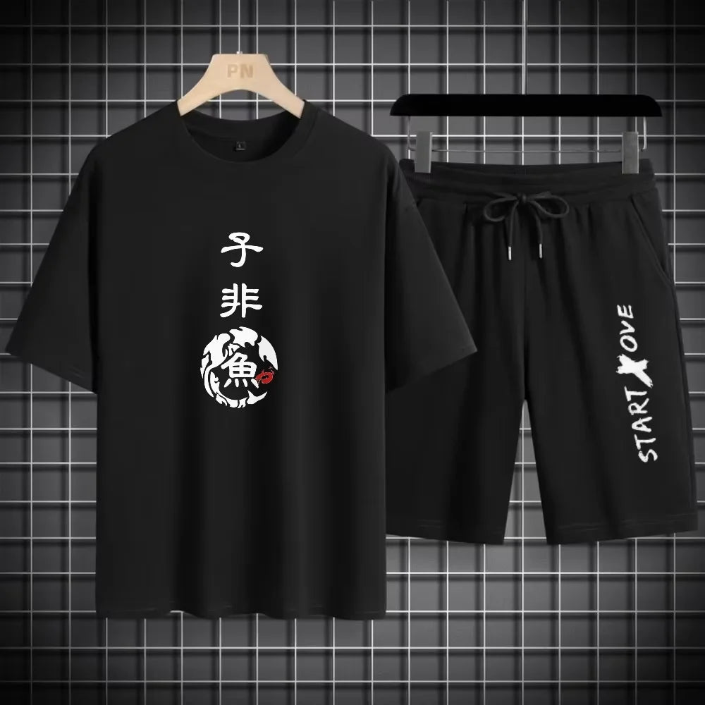 T-shirt + shorts basketball set