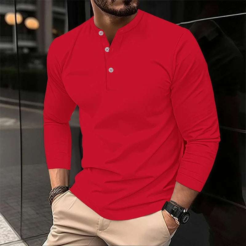 Long Sleeve Henry Polo