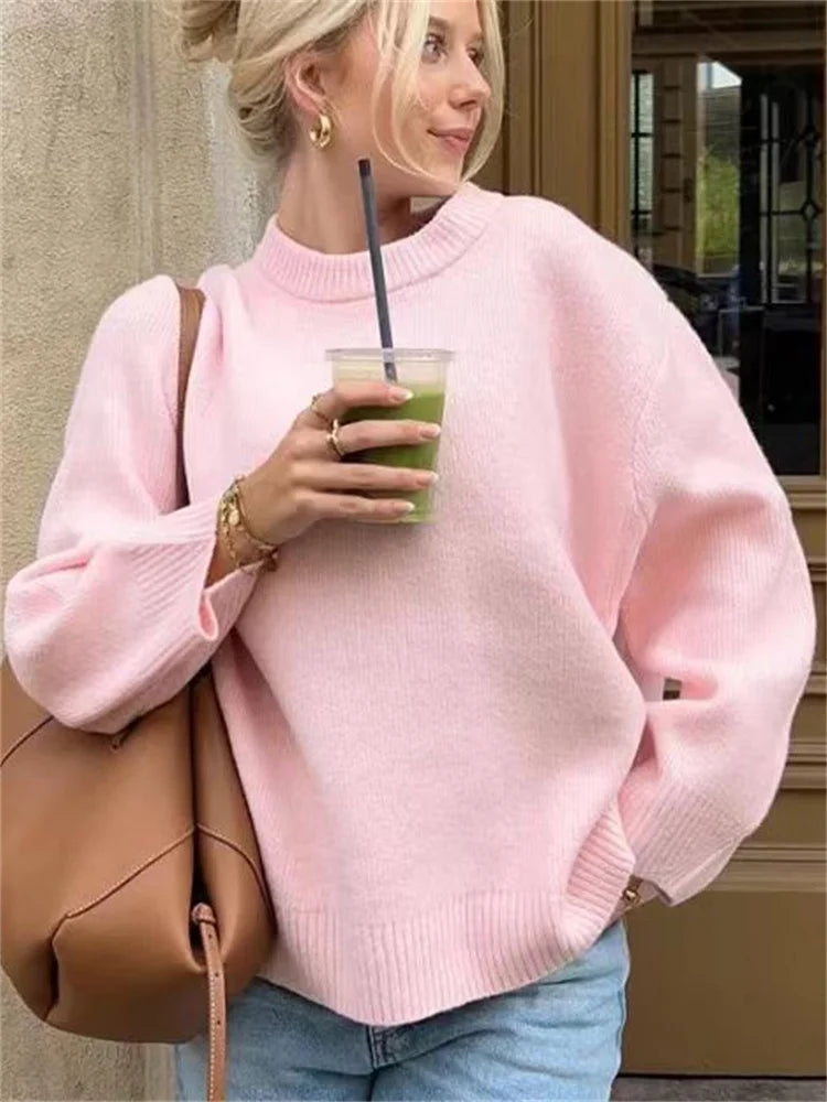 Tossy Pink Knitwear Sweater Elegant