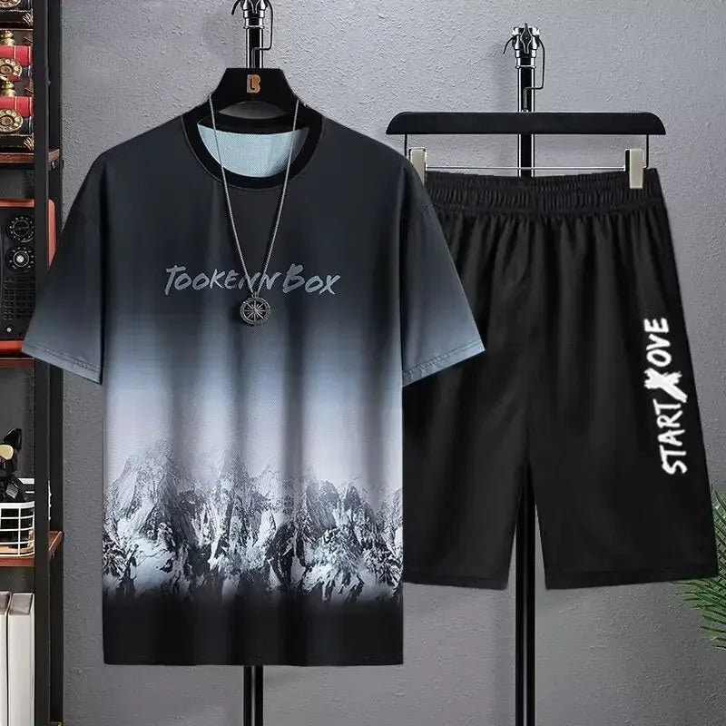 T-shirt + shorts basketball set