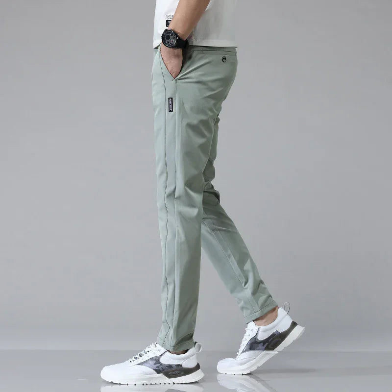 Men's Slim Straight Trousers