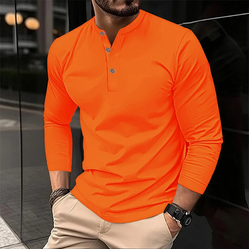 Long Sleeve Henry Polo