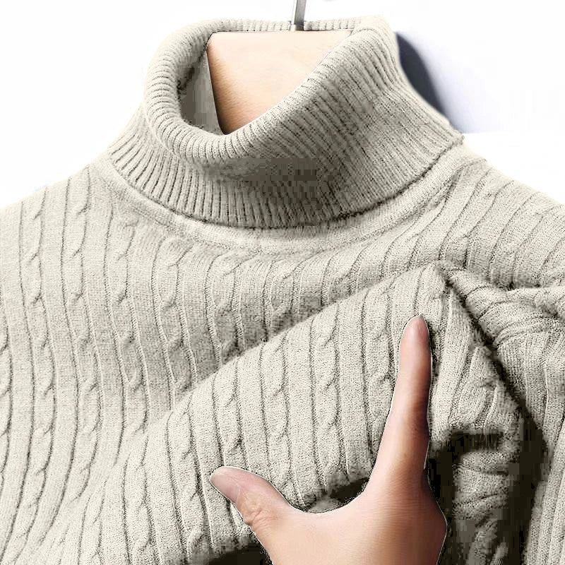 Ribbed Turtleneck Sweater