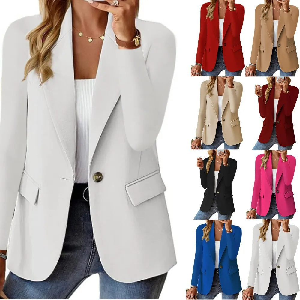 Women's Blazer Jacket Business Suit Coat Elegant