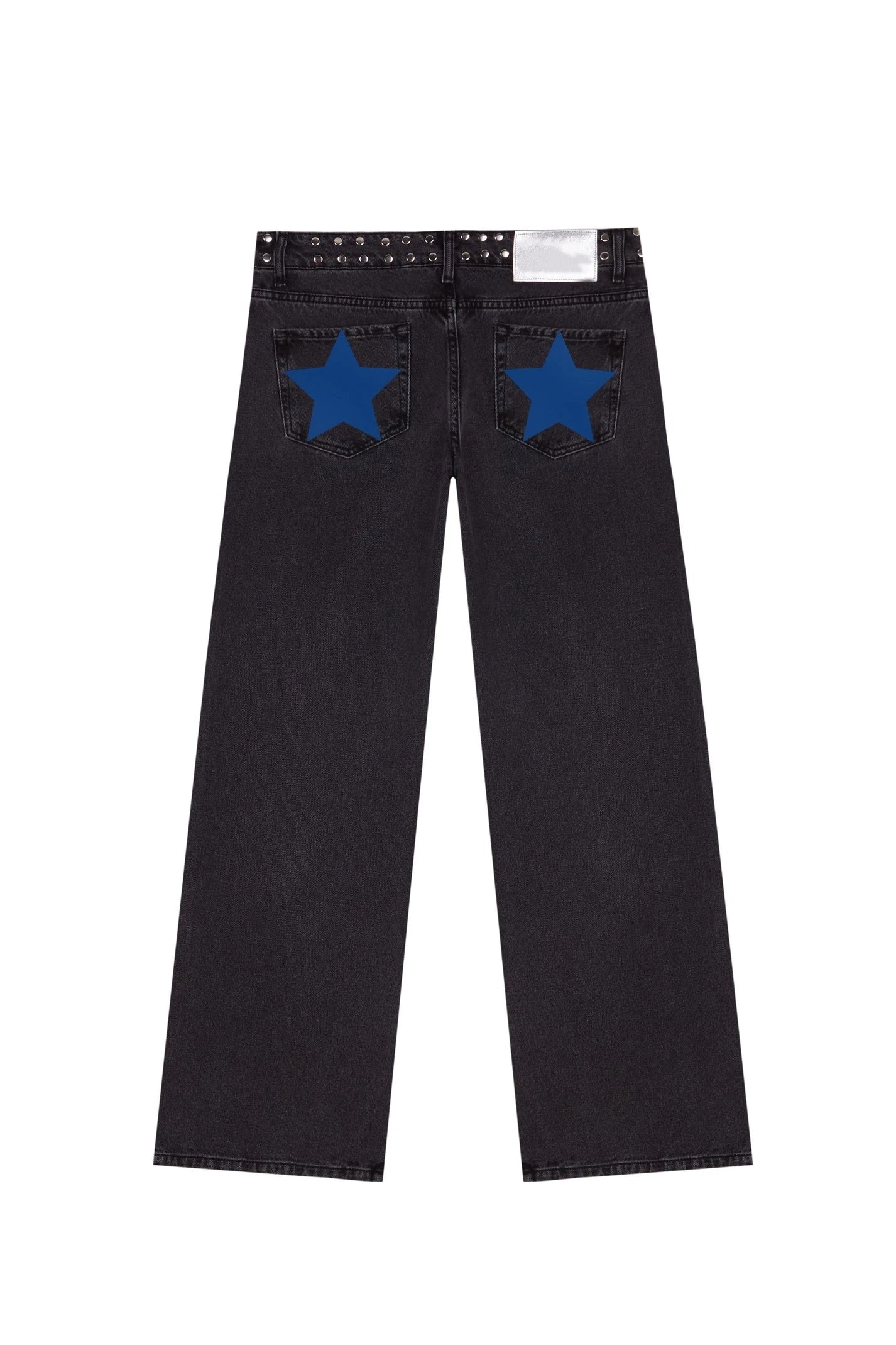 Five-Pointed Star Print Jeans