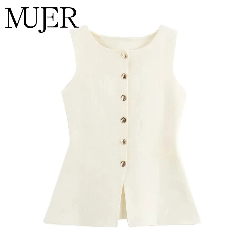 Women's Tailored Vest Elegant Coat