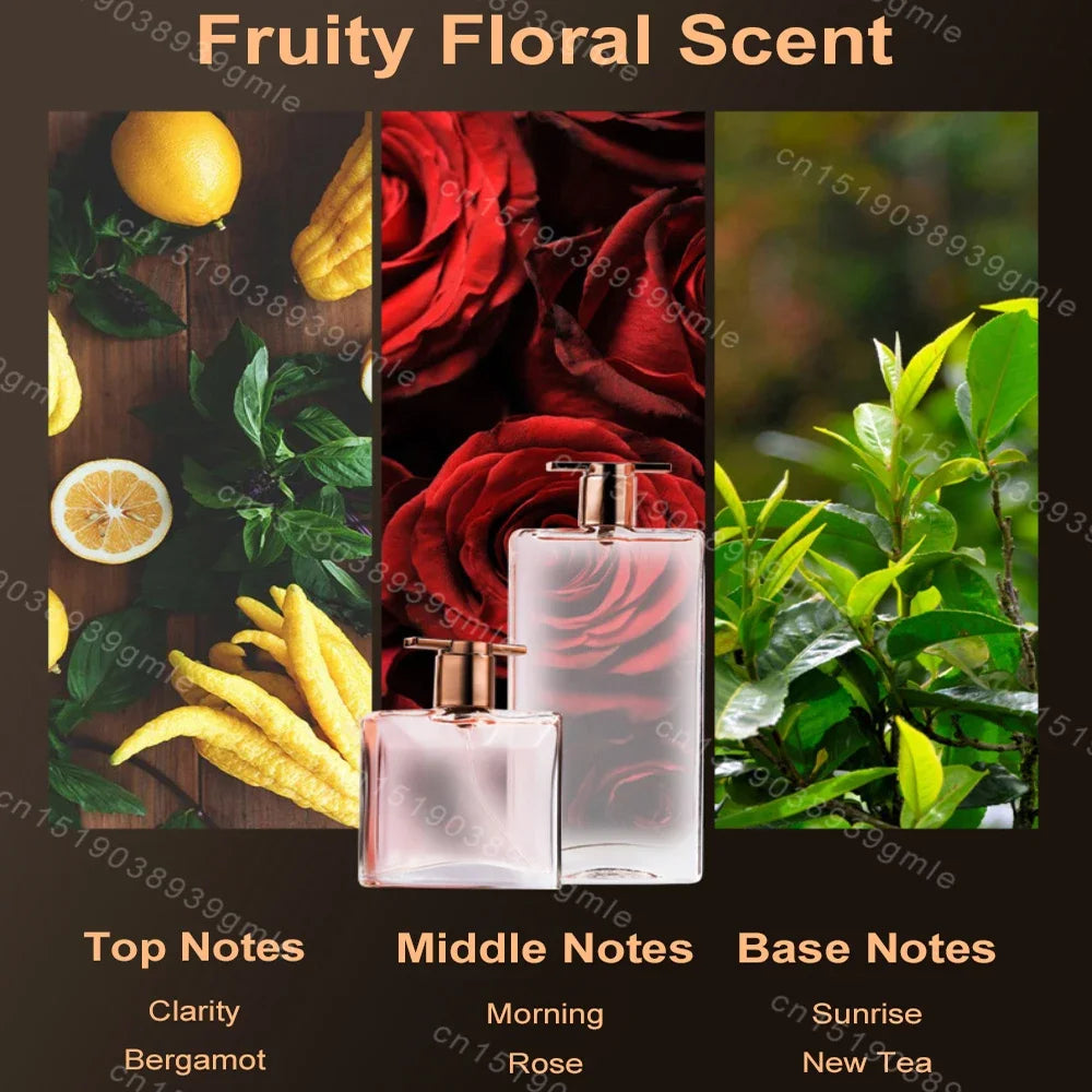 Elegant Women's Perfume Original Brand Perfume Women Ladies Spray Bottle Floral Deodorant Fashion Female Fragrance Long Lasting