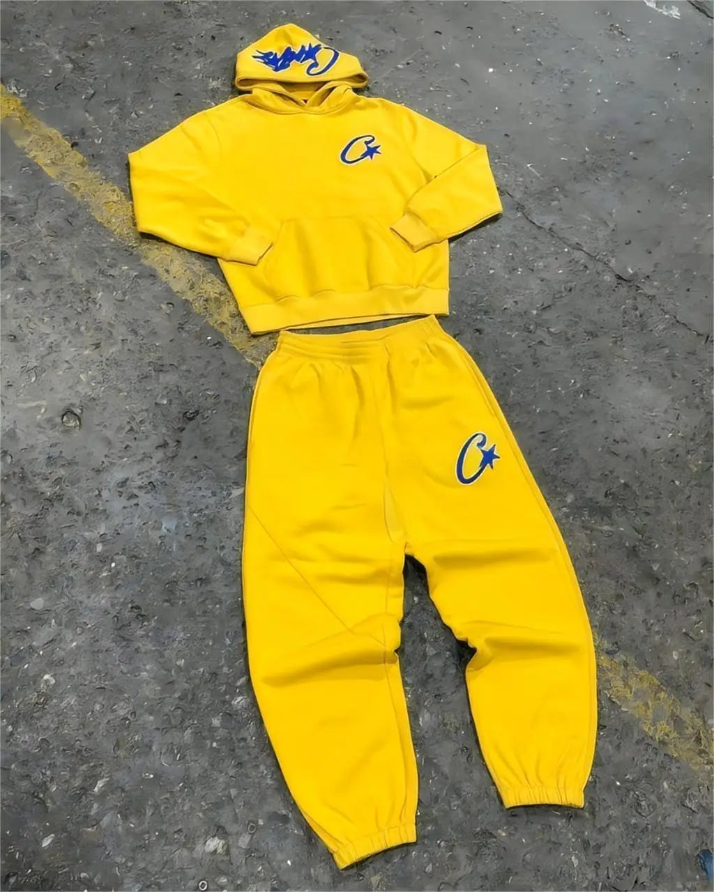 Tracksuit Unisex White Hoodie and pant