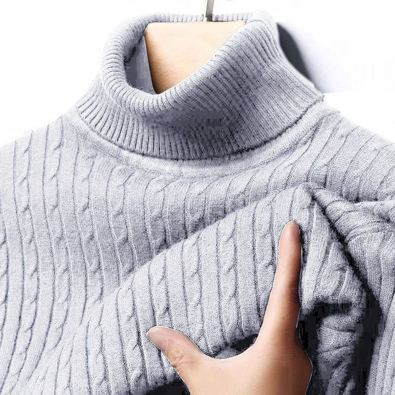 Ribbed Turtleneck Sweater