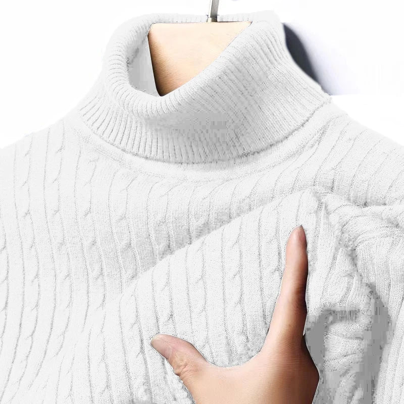 Ribbed Turtleneck Sweater